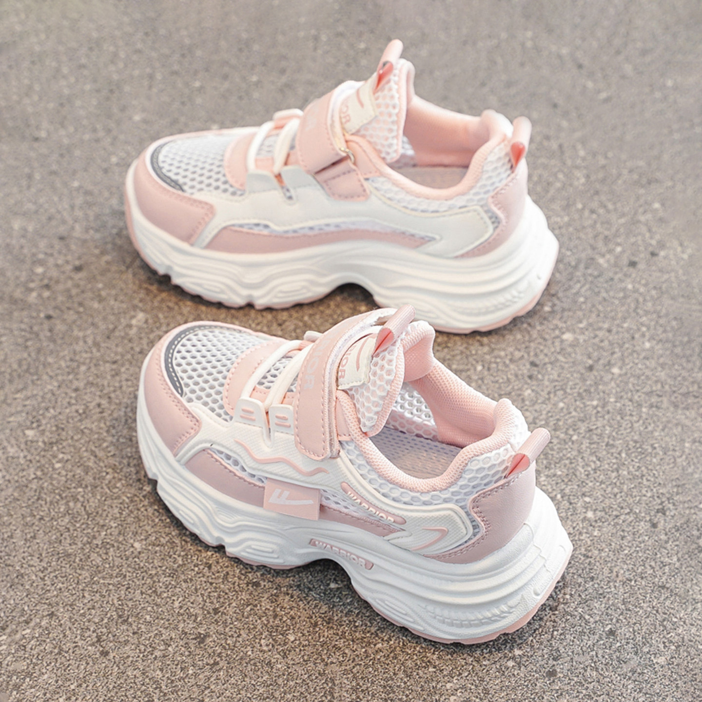 回力儿童鞋女孩网面透气鞋子女童夏季运动鞋网鞋学生老爹鞋跑步鞋