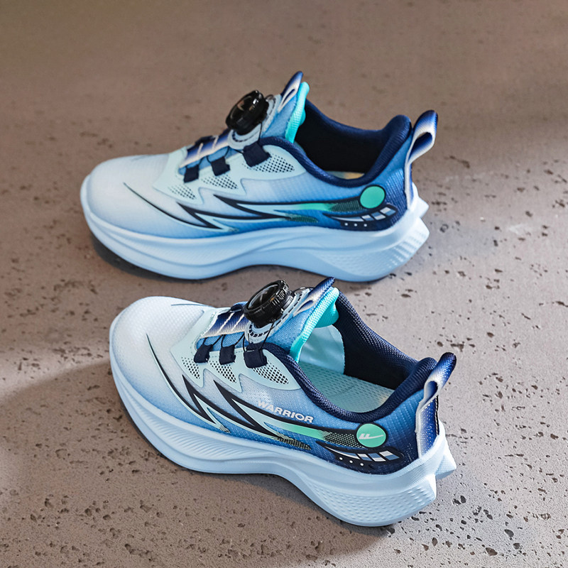 回力女童运动鞋2026春夏网面透气跑步鞋中大童旋转纽扣鞋子运动鞋