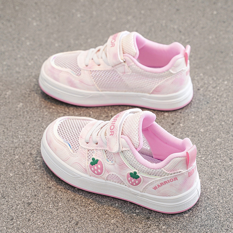 回力女童鞋子夏季儿童镂空低帮公主板鞋软底透气单网鞋女孩运动鞋