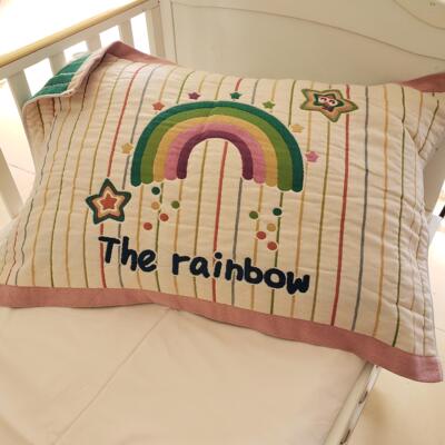 订单剩余微瑕4条包邮加厚8层纯棉成人枕巾透气吸汗单人枕头巾