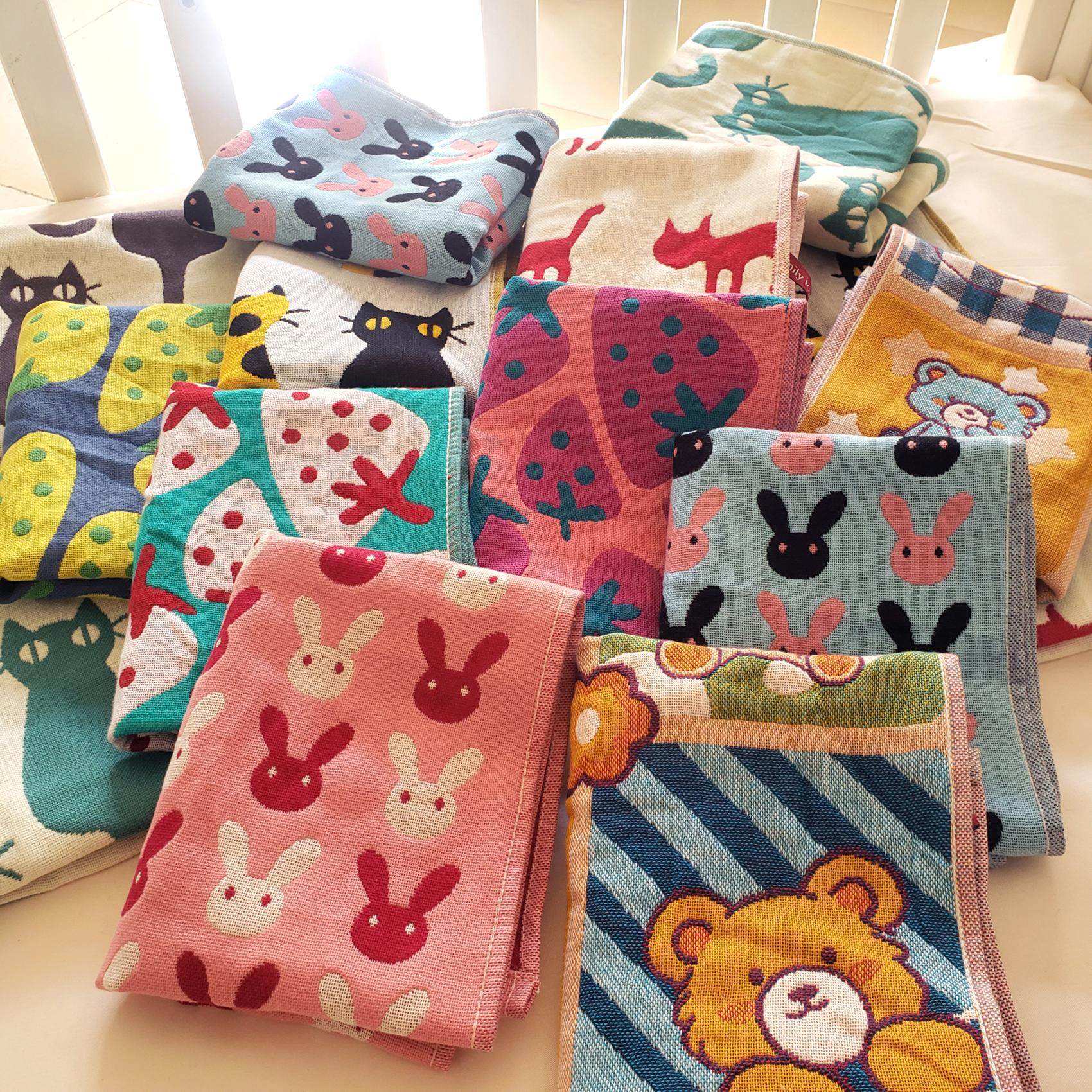 日单3层纯棉纱布儿童女士小毛巾宝宝口水巾27*50幼儿园挂钩擦手巾,居家布艺,毛巾/面巾,淘宝优惠券,粉丝福利购,淘宝优惠卷