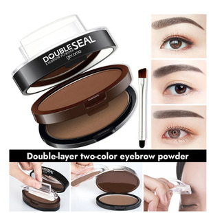 Double-layer two-color Eyebrow Drawing Powder懒人印章眉粉