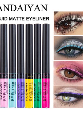 Matte Eyeliner Gel 欧美蹦迪撸妆舞台表演彩色眼线液不易晕染