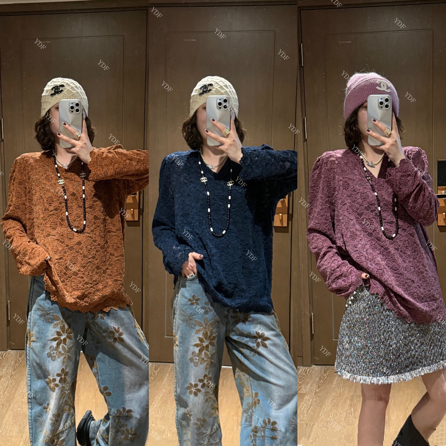 YDFSTUDIO小众【罗兰情调】欧货早秋重工刺绣钩花设计时尚上衣