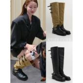 韩国正品 atelieredition车静媛同款 覆古长靴手工高筒靴子女