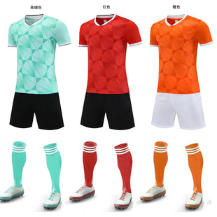 新款儿童足球服套装男童训练服长袖春小学生女童足球比赛队服定制