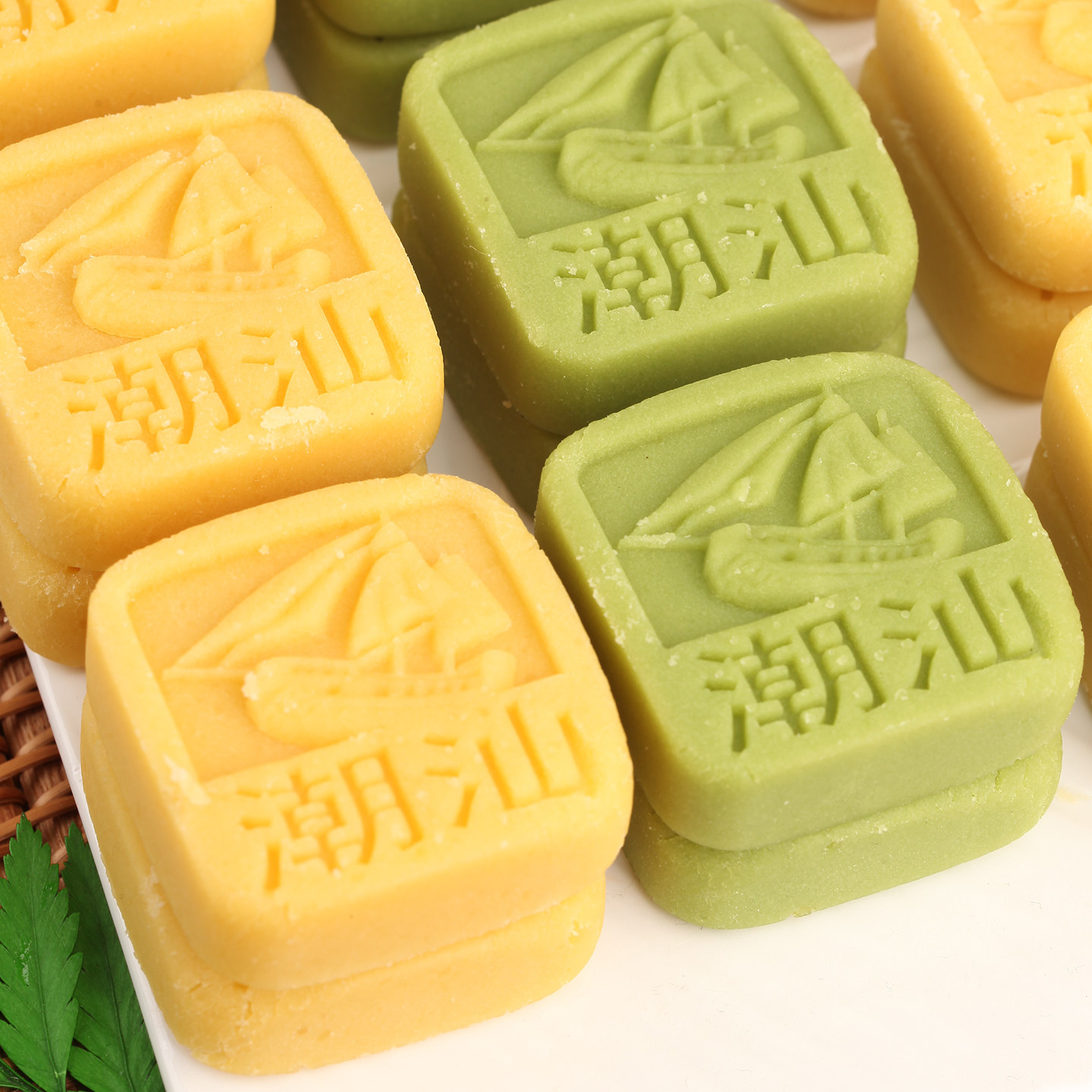 广东潮汕潮州汕头茶香糕点特产字号正零食小吃宗传统冰皮绿豆糕