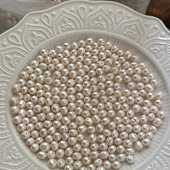 天然无核蚌珠7 8mm淡水珍珠diy手工散珠清仓特价 配件材料