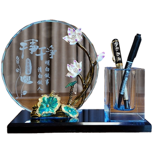 水晶退休纪念品退休奖杯
