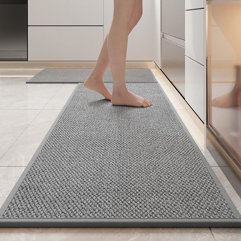 简约纯色厨房地垫防滑防油防水地毯家用长条吸水脚垫耐脏门垫进门,居家布艺,厨房地垫,淘宝优惠券,粉丝福利购,淘宝优惠卷