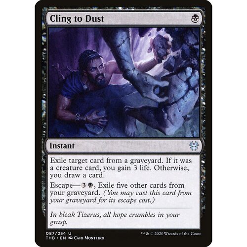 万智牌 THB_87_Cling to Dust 执持化尘