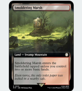 PIP 510 闷燃沼地 万智牌 Smoldering Marsh 宽画