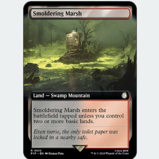 PIP 510 闷燃沼地 万智牌 Smoldering Marsh 宽画