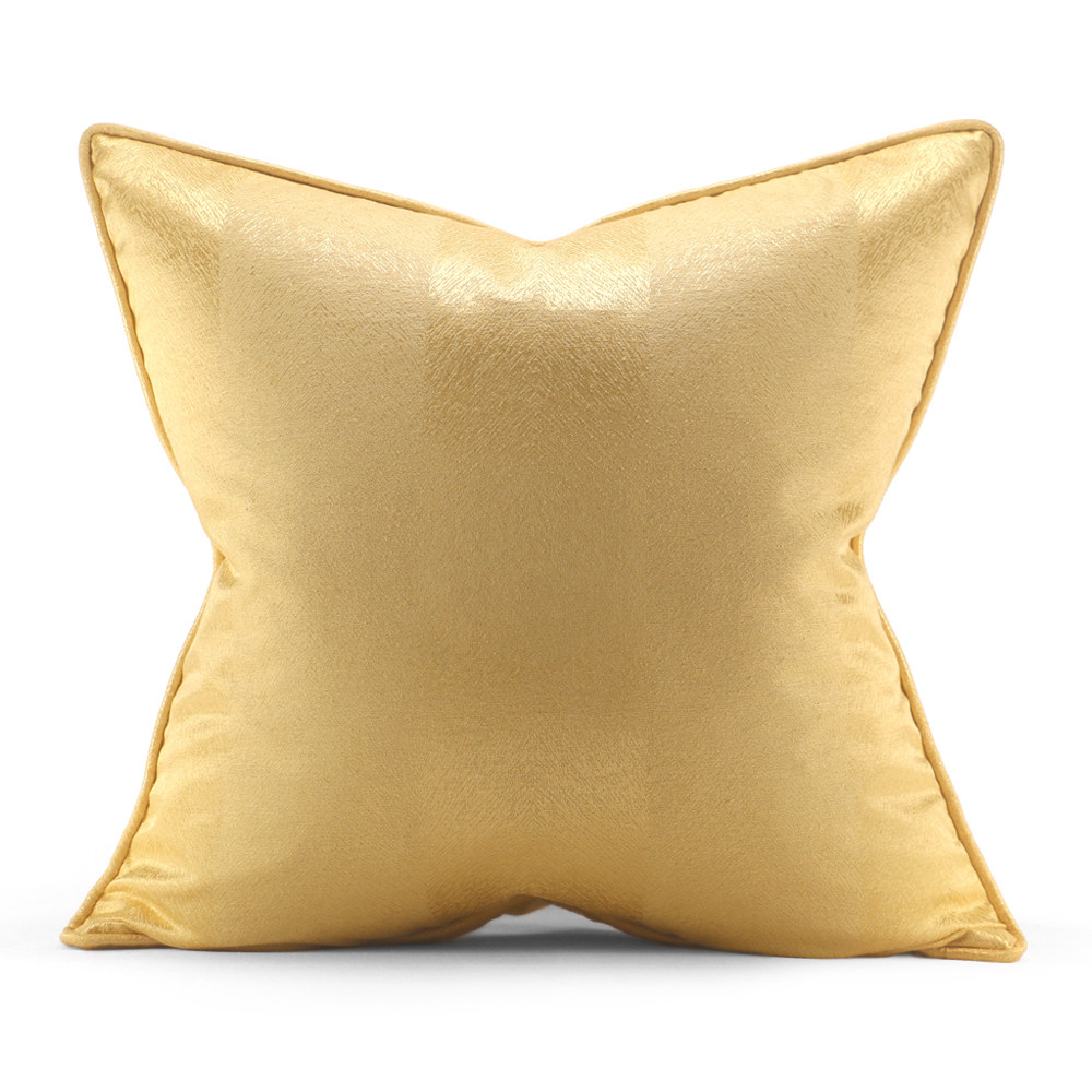彩虹骑士高端明黄蚕丝密织亮色床沙发客厅卧室软装靠枕靠垫抱枕套