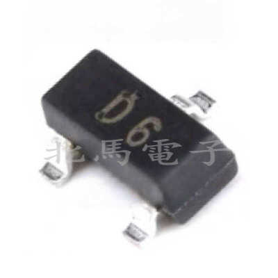50个 MMBD4148CA 丝印D6 SOT-23 100V/200mA 贴片开关二极管