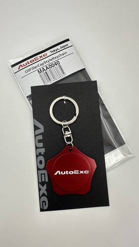 AUTOEXE 锁匙扣 JDM  机油盖款 红色铝金属材质