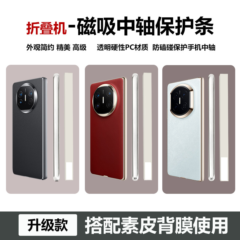 3M素皮透明磁吸中轴折叠屏全包膜