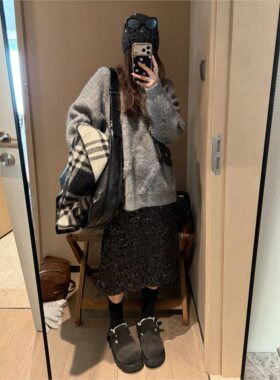 FILLE｜流苏毛衣 温柔氛围感高级慵懒套头松弛针织衫上衣秋冬新款