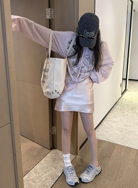 FILLE | 丘比特防晒罩衫 松弛感慵懒抽绳系带长袖T恤套头小衫女