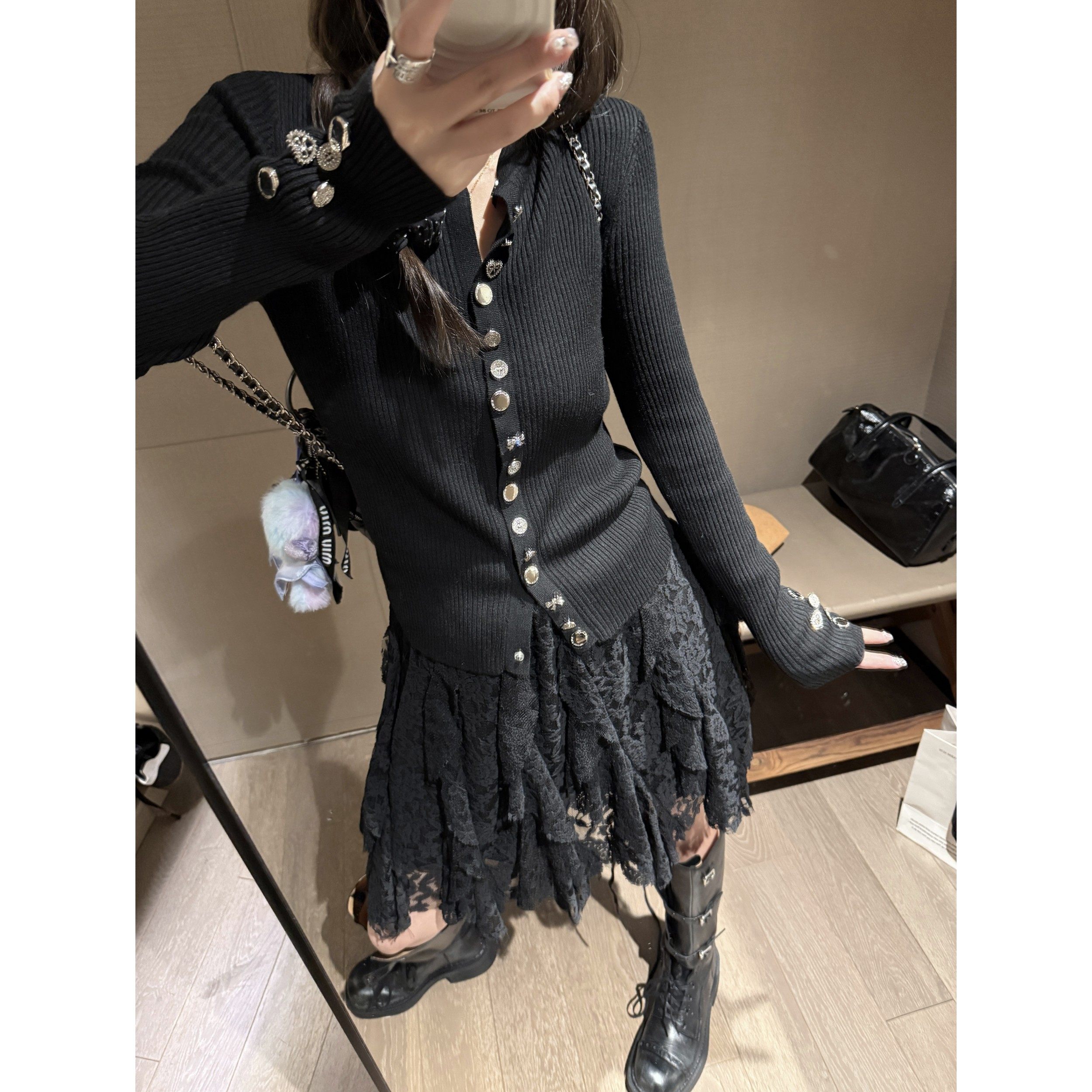 气质千金风高级感小众重工针织衫