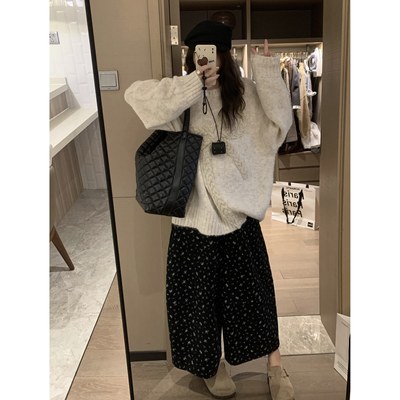 FILLE立体蝴蝶结毛衣慵懒保暖