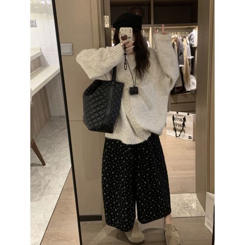 FILLE立体蝴蝶结毛衣慵懒保暖