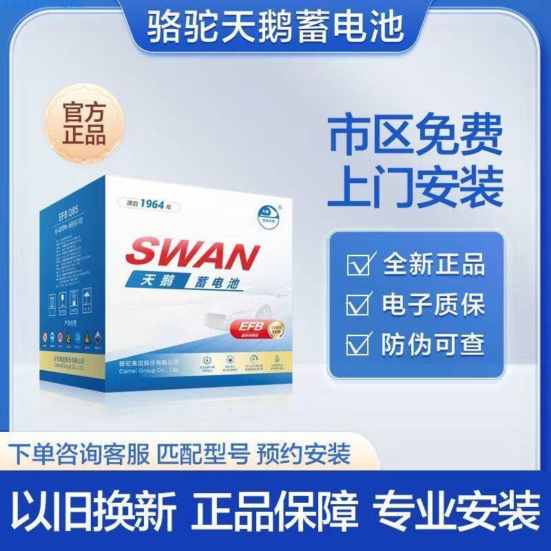 骆驼天鹅DF适配货车轻卡叉车三轮车工程机械发电机组N100汽车电瓶