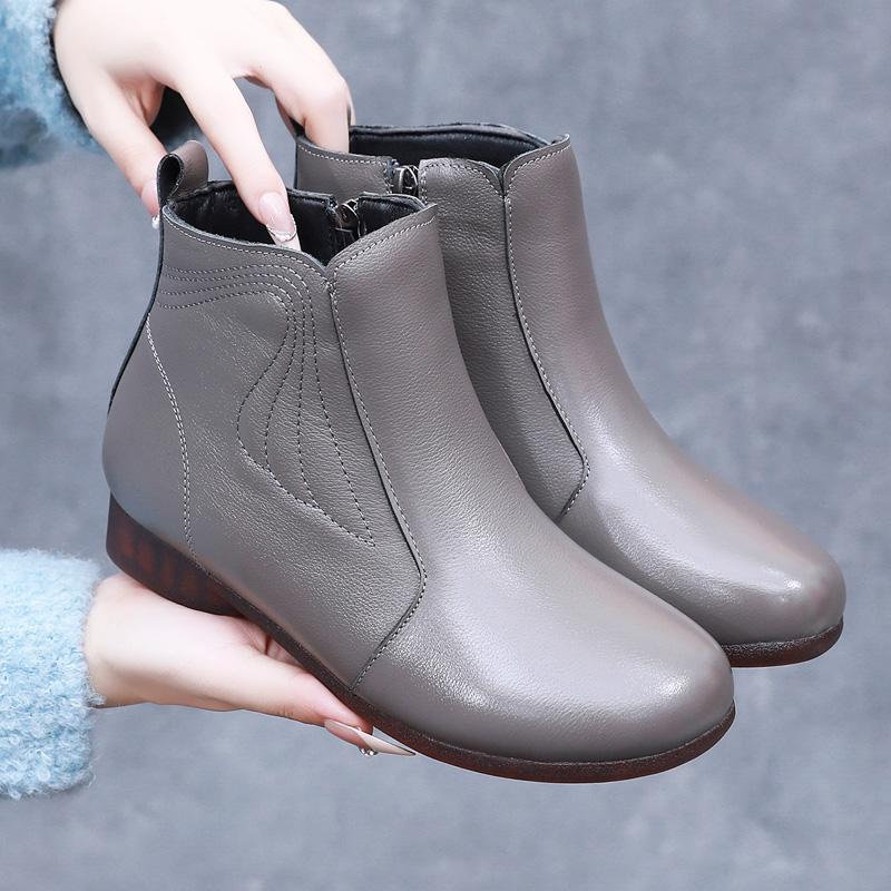 中跟2024新款加绒马丁靴迪亚曼泰