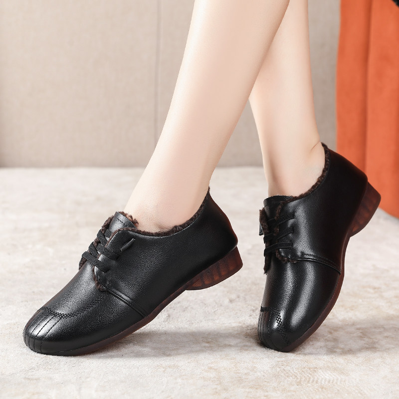 超软底舒适妈妈鞋2025春秋新款中老年人防滑单鞋运动休闲平底女鞋