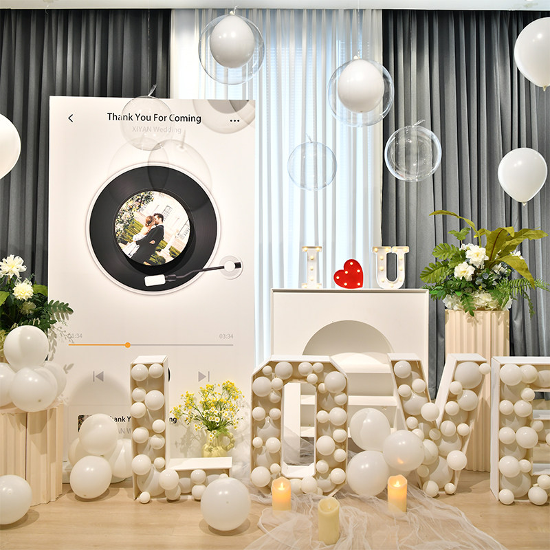 求婚道具浪漫惊喜场景布置创意用品表白装饰神器室内卧室ktv房间