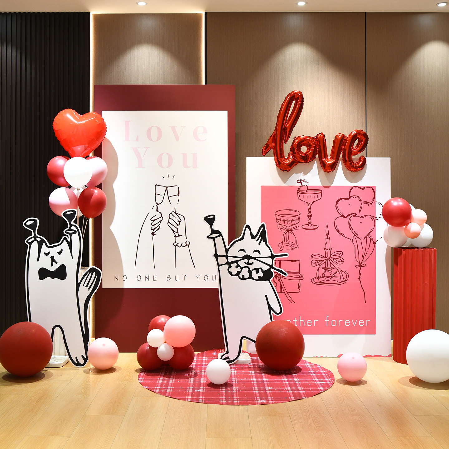 情人节酒店户外求婚告白KTV场景气球氛围装扮定制KT板520装饰套餐,节庆用品/礼品,装扮布置套餐,淘宝优惠券,粉丝福利购,淘宝优惠卷
