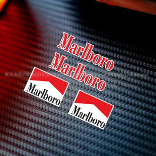 魅影车贴万宝路Marlboro自行车公路车贴纸电动车反光贴花