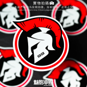 斯巴达勇士A款 摩托车反光贴 摩托车车手贴纸 魅影车贴