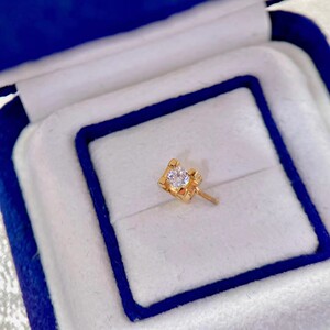 锦鸿珠宝豪华王妃吊坠头18K金钻石锆石吊坠托diy配件珍珠万能AU750手工