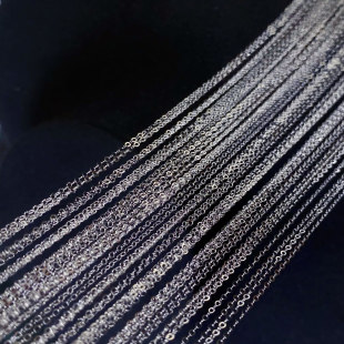 经典铂金o字项链PT900女款百搭锁骨链万能调节结实不易断精致进口