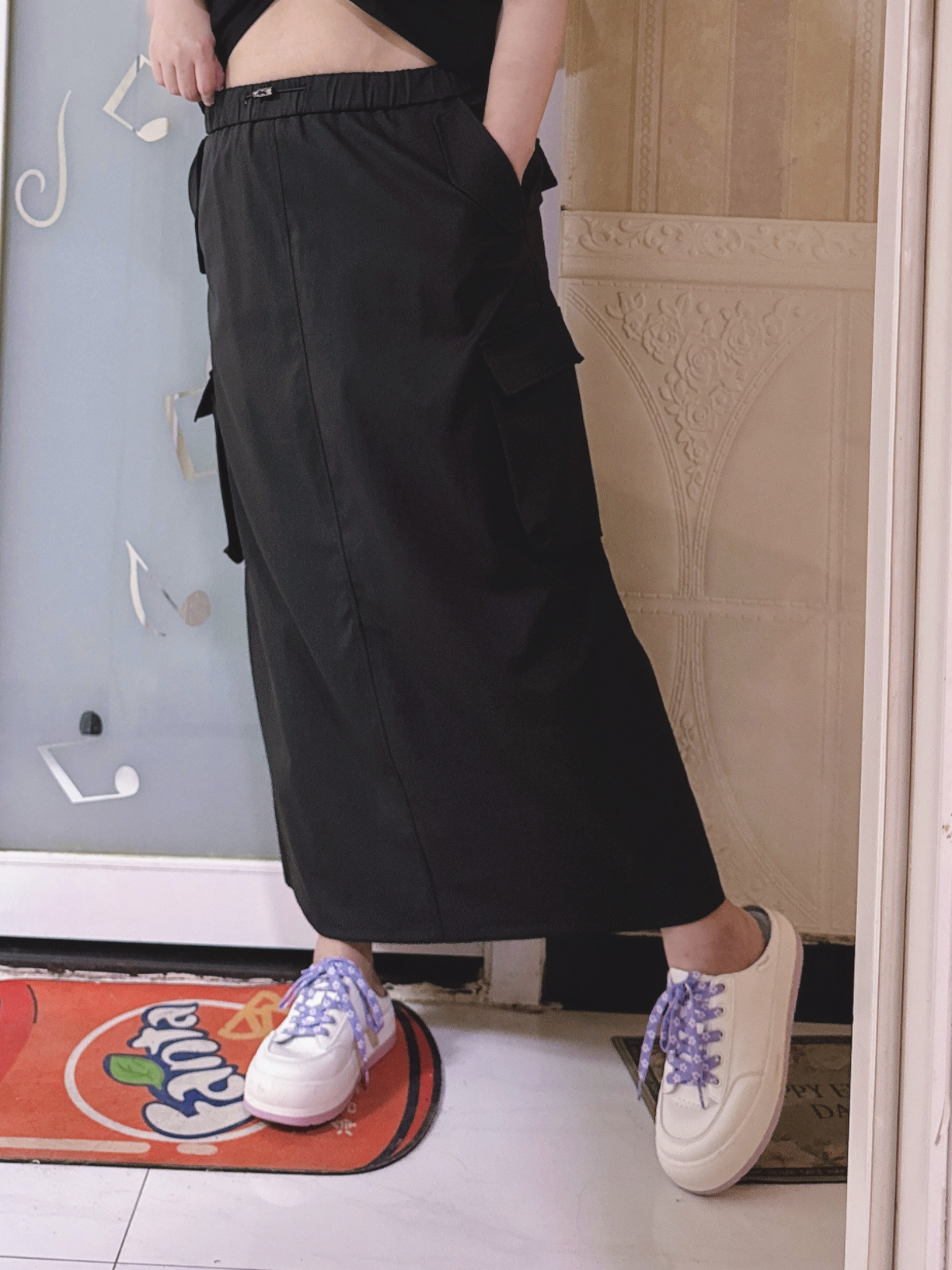 复古工装裙A字裙大码女装