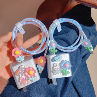 66W手机缠绕线nova11 适用于华为Mate60数据线保护套荣耀90