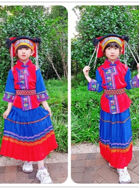 滇七彩民族风傈僳族普米族女童装