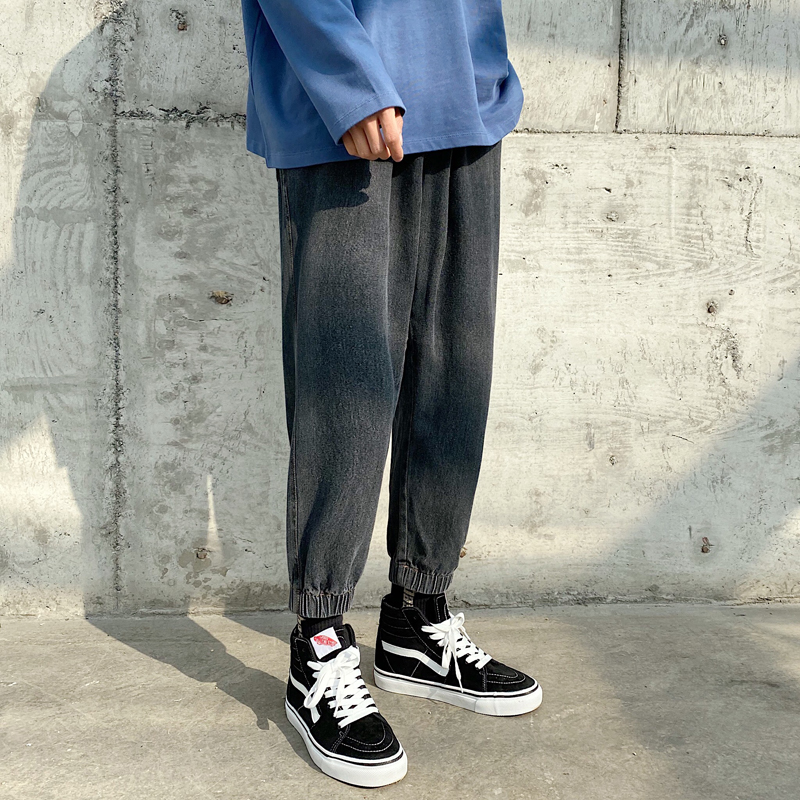 Men's casual jeans loose legged trousers high quality jeans