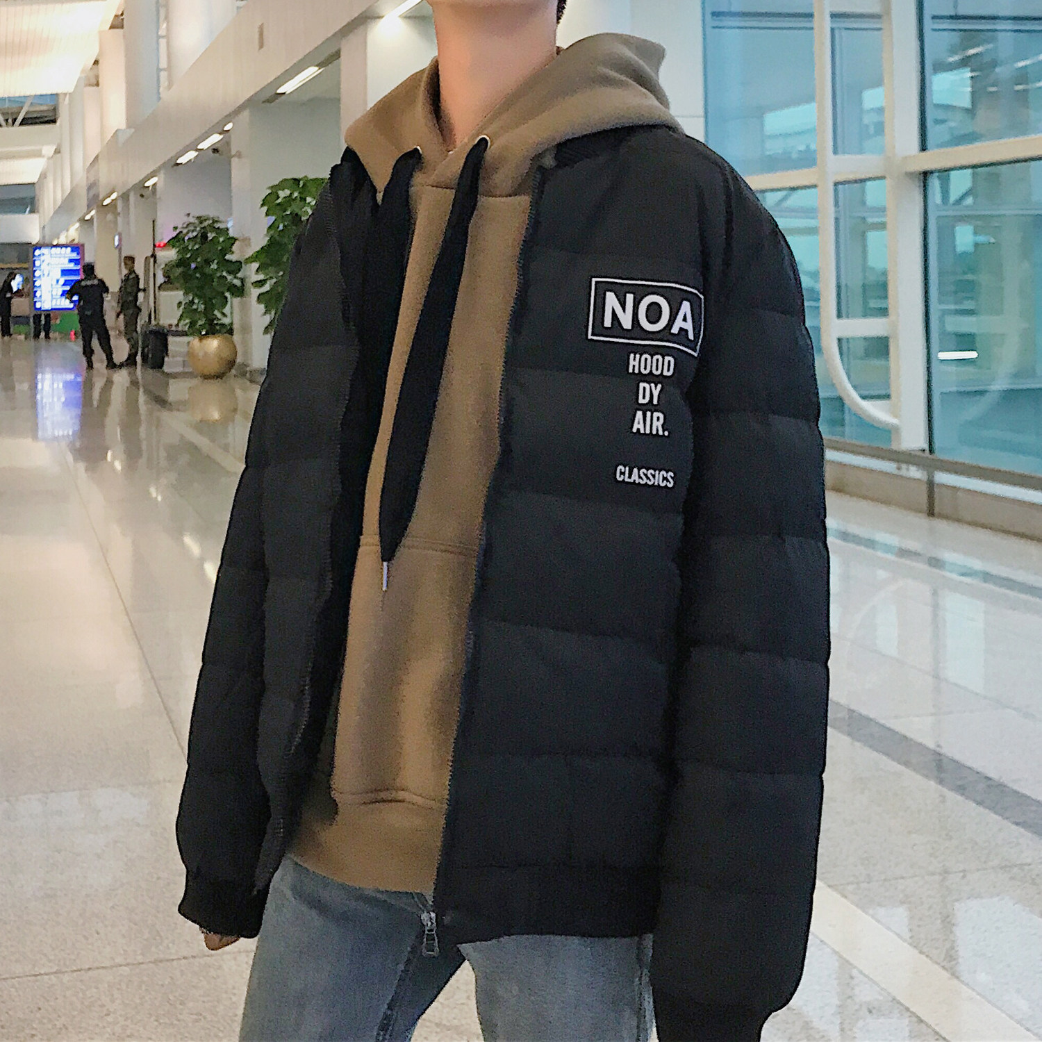 冬季男棉服棒球领棉衣 703-DJ571 特价白色无大码图片