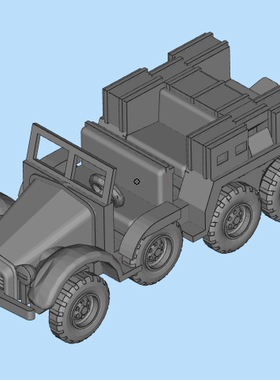 二战 德军 Krupp Kfz.70 6轮运输车 1/72 1/87 1/100 1/48