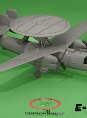1/72 1/144 1/48 1/64 E-2B HAWKEYE 飞机树脂模型3D打印