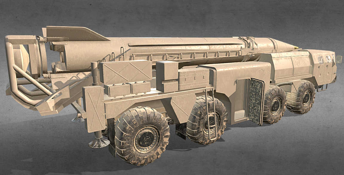 1/72 1/48 1/35 1/18 1/64沙漠飞毛腿导弹发射器模型打印电子图纸