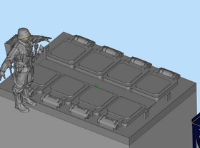 1/350 1/200 72 87 35 MK41垂直发射系统 导弹发射井树脂拼装模