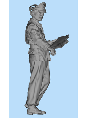 1/72 18 32 87 35 1/30 12ss装甲师名将 马克斯.温舍树脂兵人