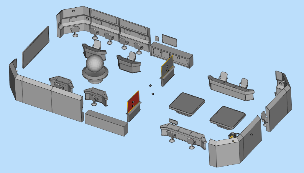 雷达测控站 空军指挥中心 作战中心 3d打印 1/72 1/64 1/32 1/35