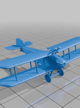 1/72 1/144 1/48 1/64 Sopwith 5f1 Dolphin直升机飞机模型3D打印
