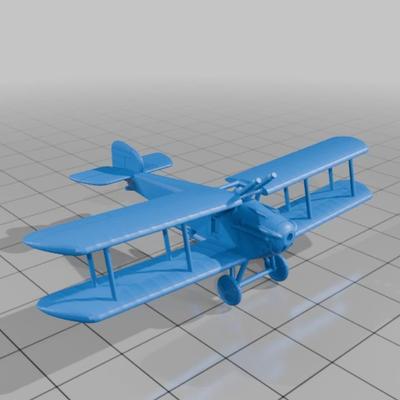 1/72 1/144 1/48 1/64 Sopwith 5f1 Dolphin直升机飞机模型3D打印