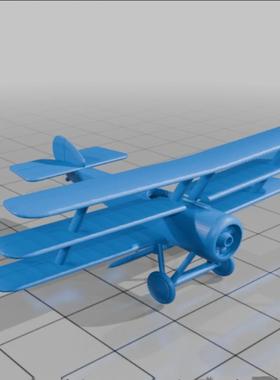 1/72 /144 /48 1/64 Sopwith Triplane 直升机飞机模型3D打印