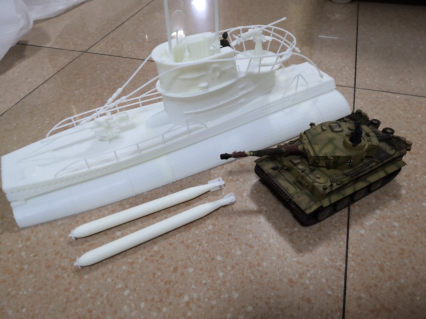 U艇Uboat潜艇指挥塔模型